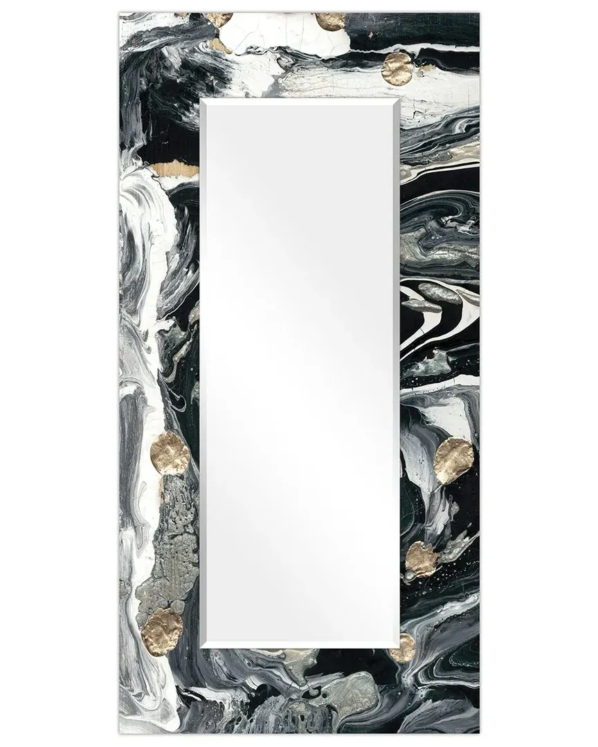 Ebony & Ivory Rectangular Wall Mirror - Tempered Glass