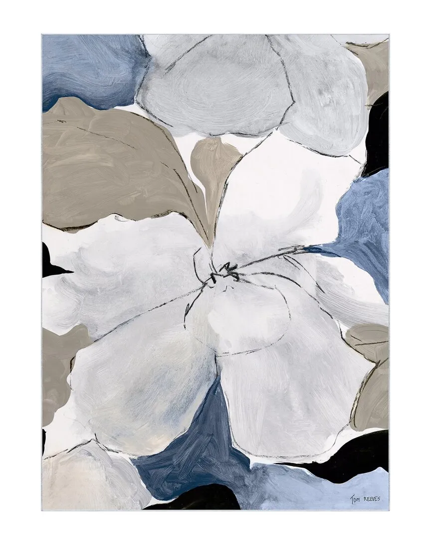 Gray Flowers I Washable Art Area Rug - Gray