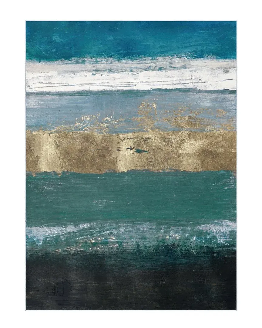 Horizons Across The Blue Washable Color Block Art Area Rug - Blue