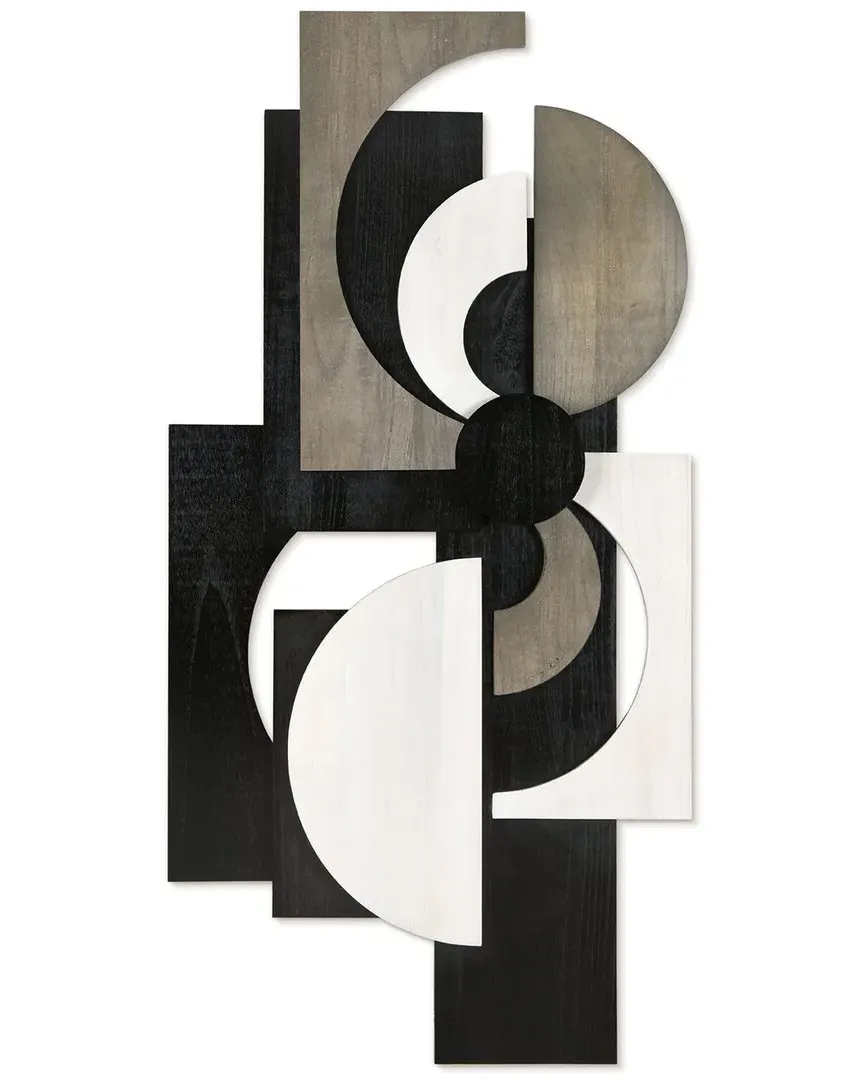 Luminous Dusk Rectangular Wall Art - Paulownia Wood image