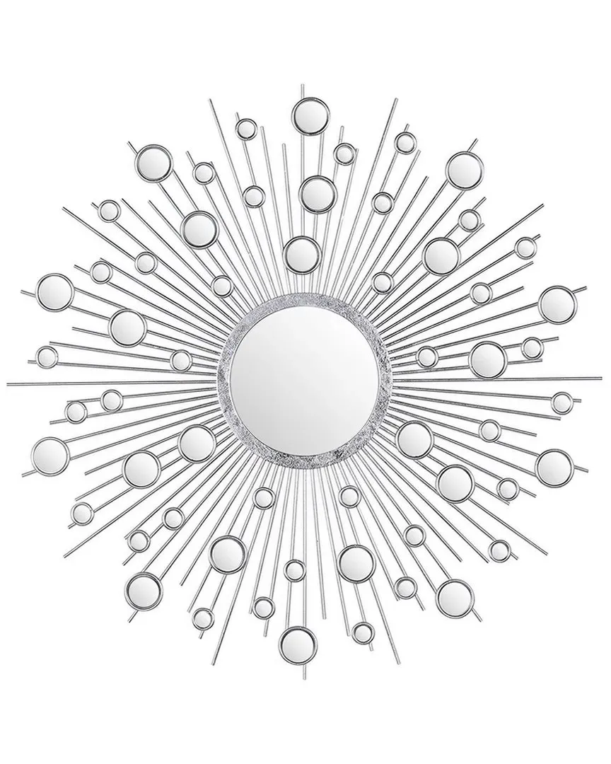 Milkyway I Bling Round Wall Mirror - Silver