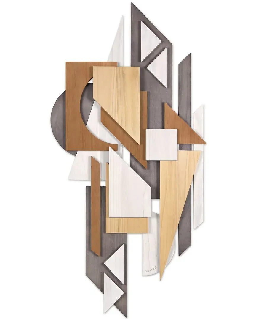 Moonlit Mist I Dimensional Wall Art - Paulownia Wood image