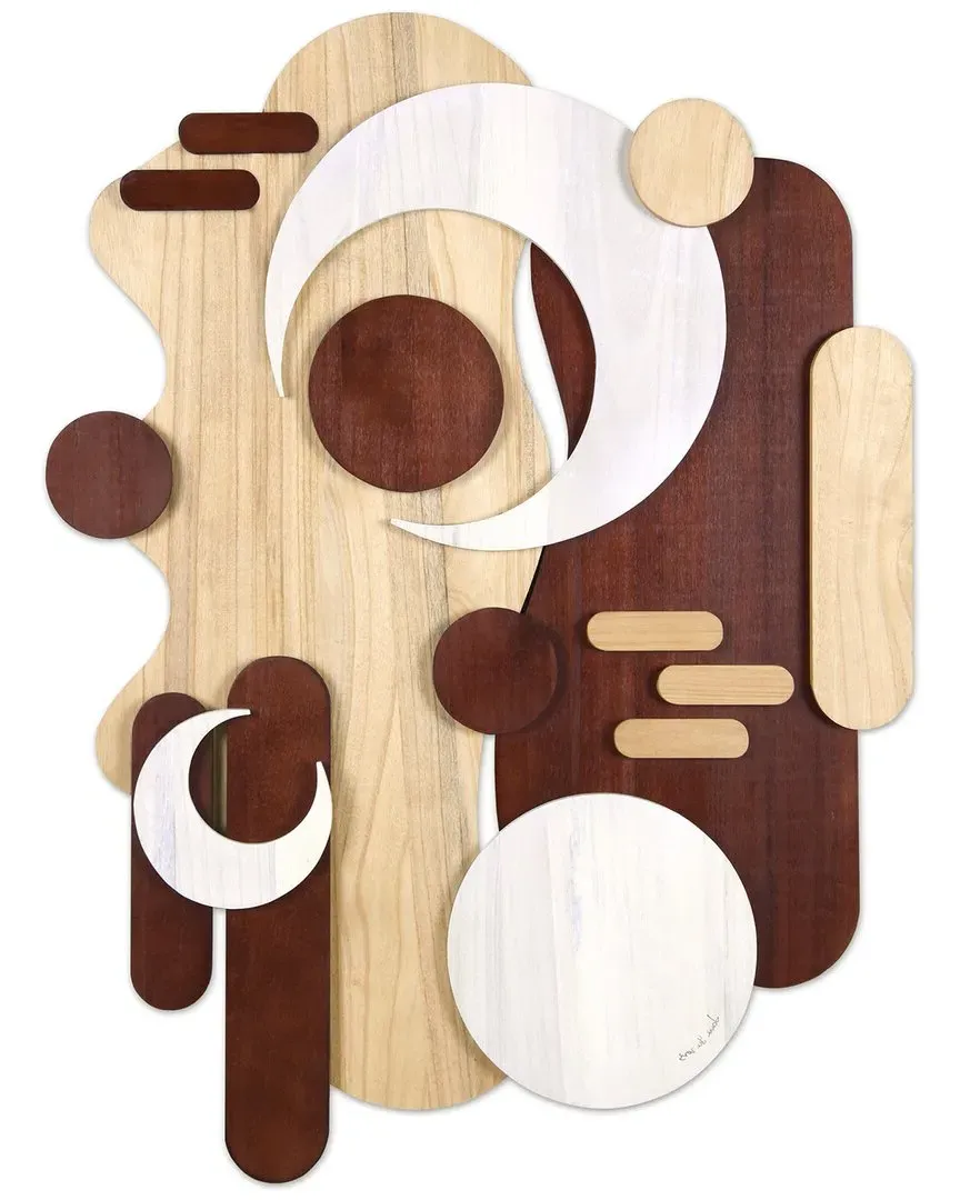 Sands Serenade II Dimensional Wall Art - Natural, Paulownia Wood