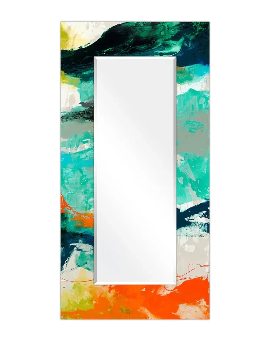 Tidal Abstract Rectangular Wall Mirror - Tempered Glass