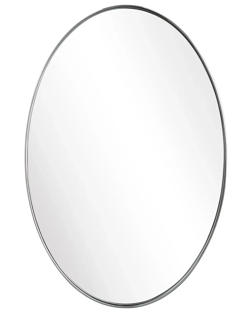 Ultra Oval Wall Mirror - Polished Silver, Stainless Steel