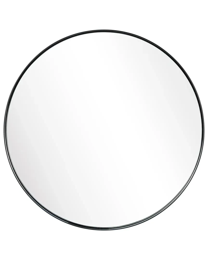 Ultra Round Wall Mirror - Black, Stainless Steel