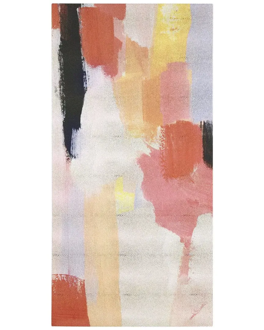 Vibrant Harmony I Abstract Canvas Wall Art - Gold Metallic image