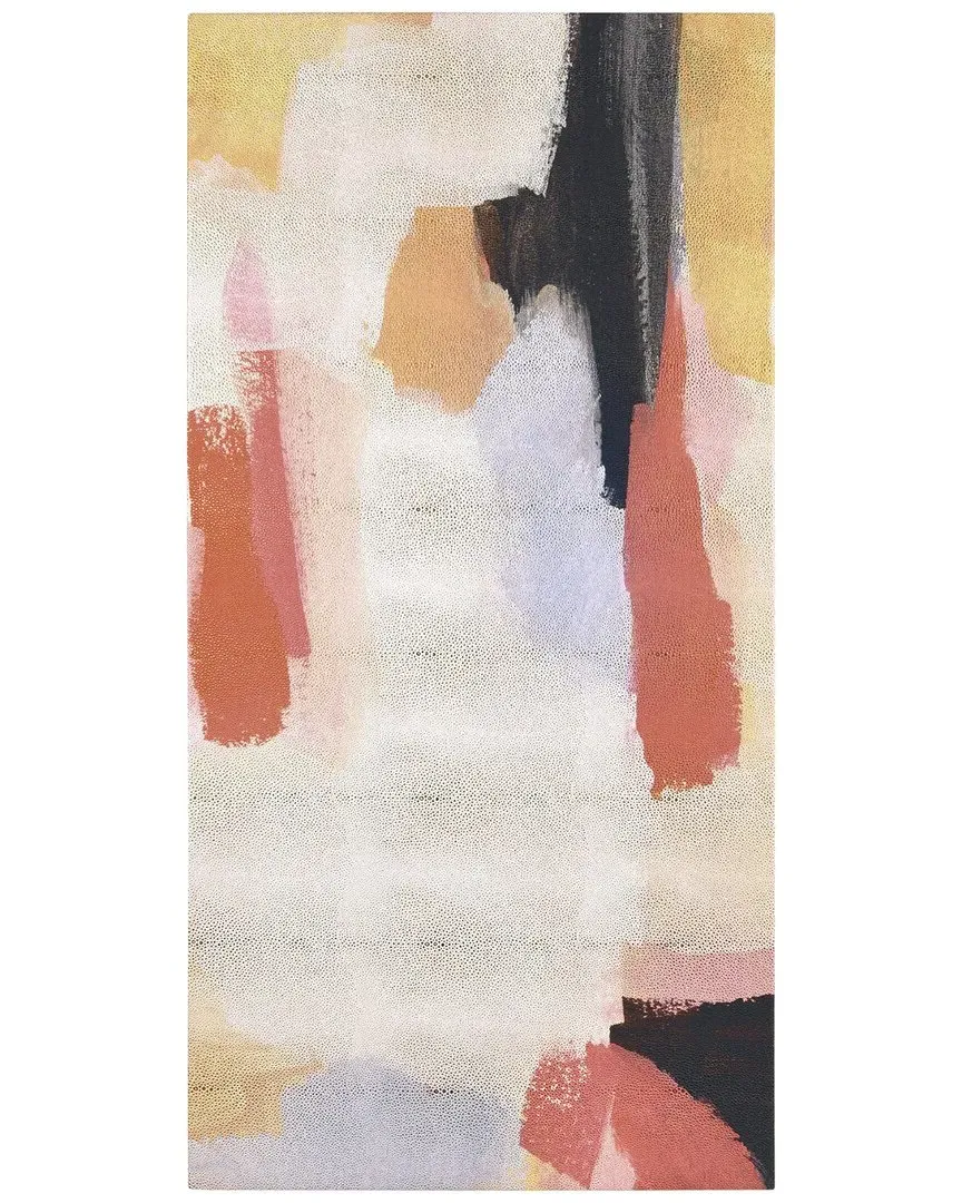 Vibrant Harmony II Abstract Canvas Wall Art - Gold Metallic