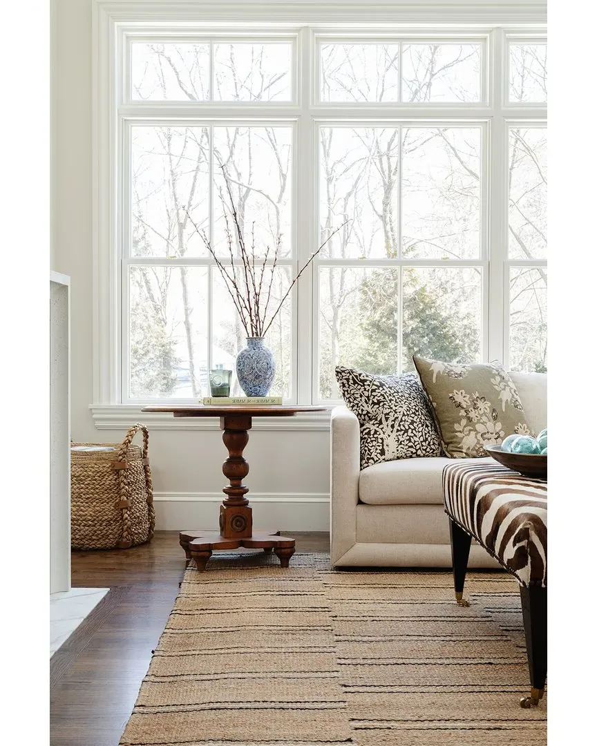 Crescent Hand Woven Rug - Natural, Jute image