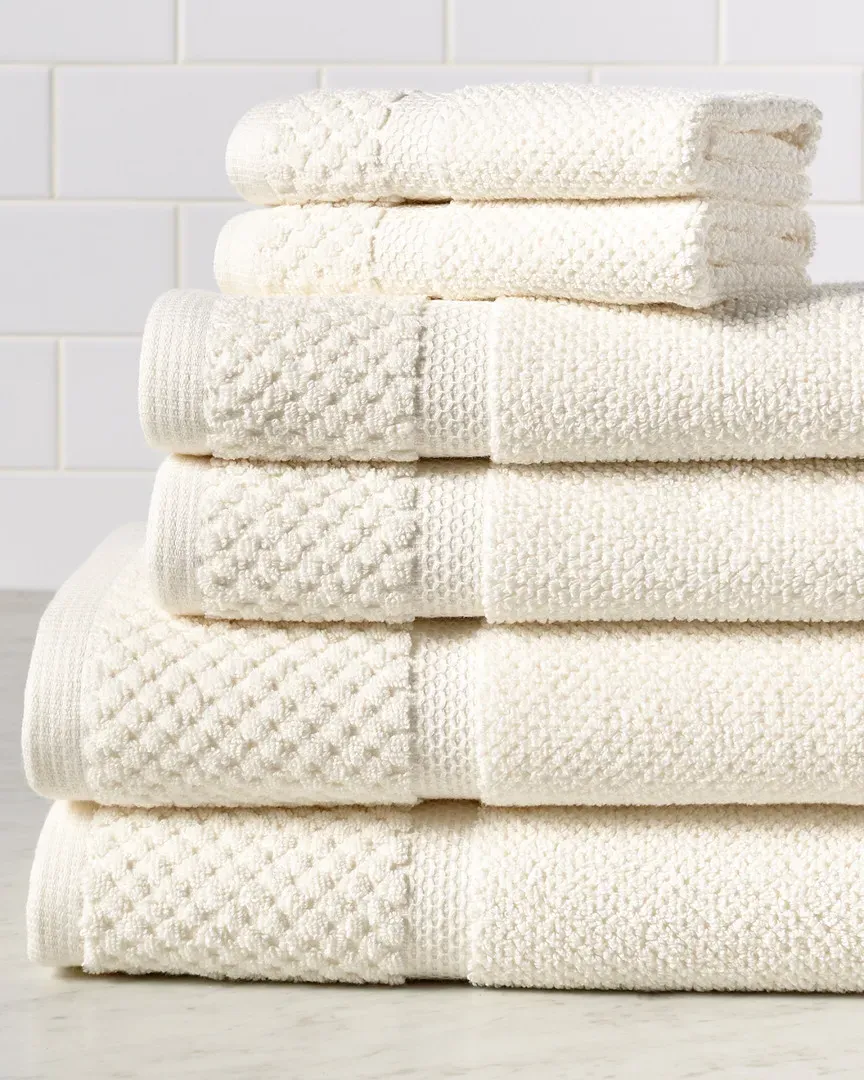 Diplomat 6pc Towel Set - Creme image