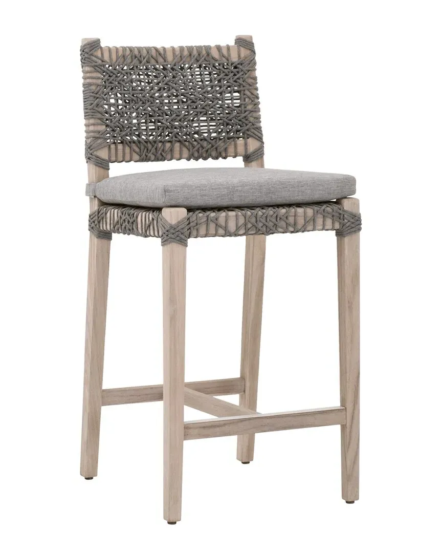 Costa Outdoor Counter Stool - Grey, Teak
