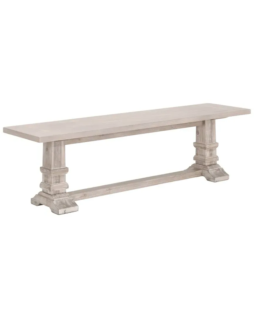 Hudson Large Dining Bench - Natural Grey, Acacia Wood image