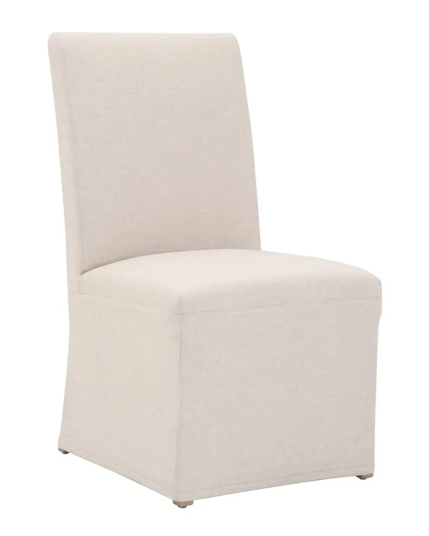 Levi Set of 2 Slipcover Dining Chairs - Jute, Linen image