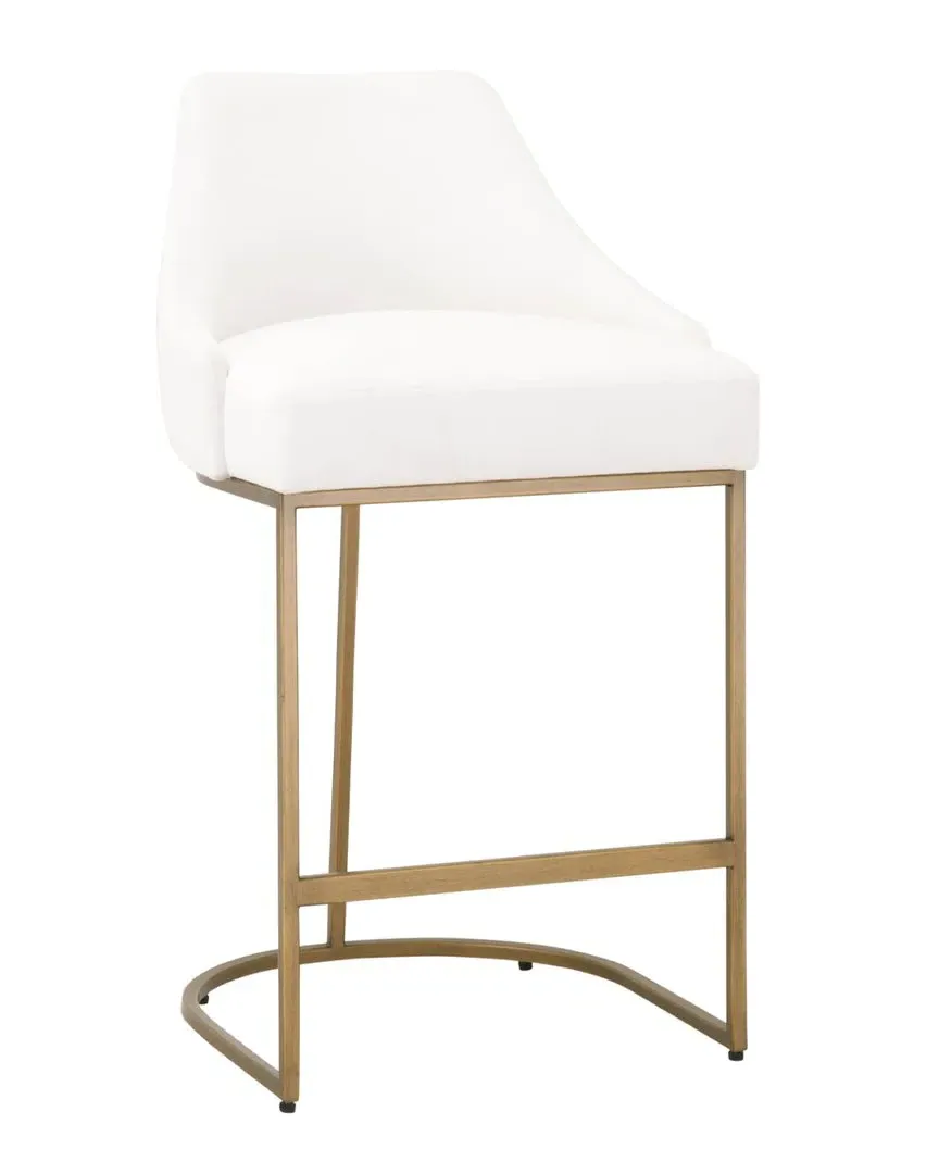 Set of 2 Parissa Counter Stools - Pearl, Steel image