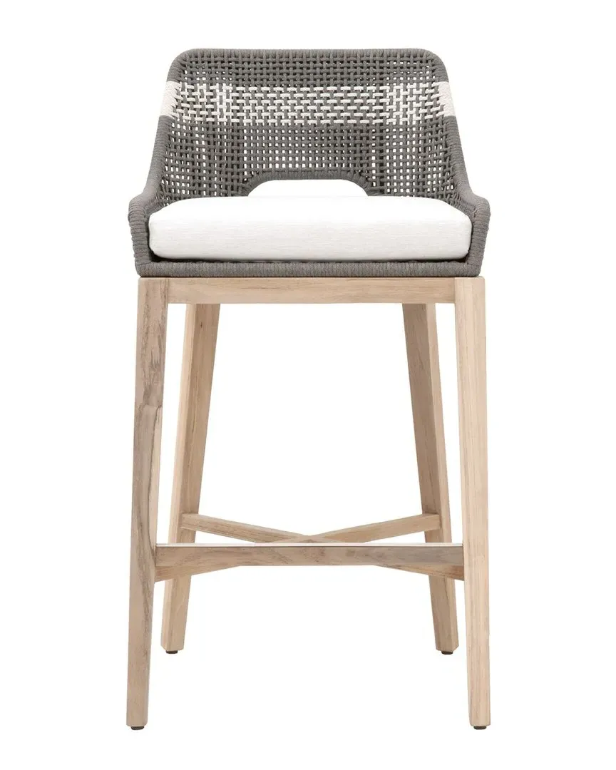 Tapestry Outdoor Barstool - Dove, Teak image