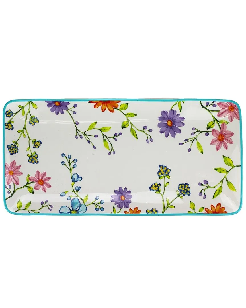 Charlotte 14.5In Rectangular Serving Tray - Multicolor image