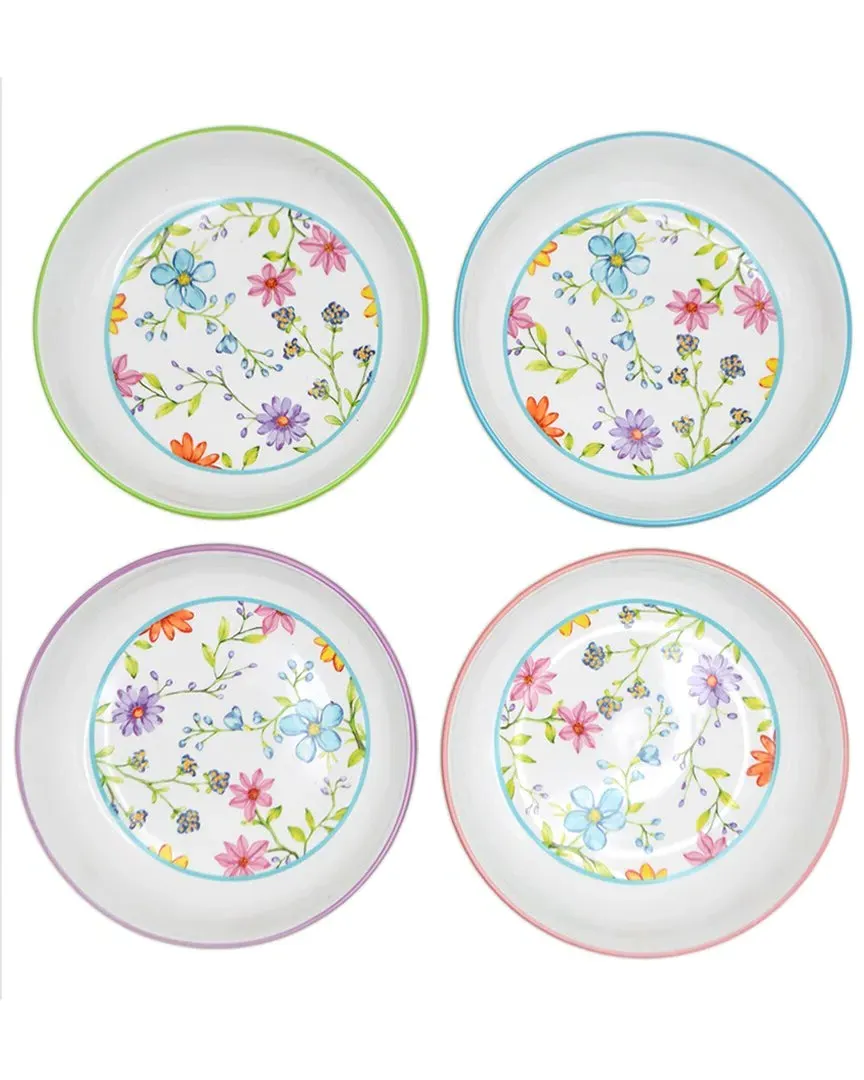 Charlotte 4pc Pasta Bowls - Multicolor, Stoneware image