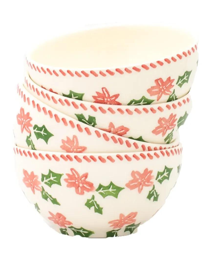 Natal 4pc Cereal Bowl Set - Multicolor, Ceramic image