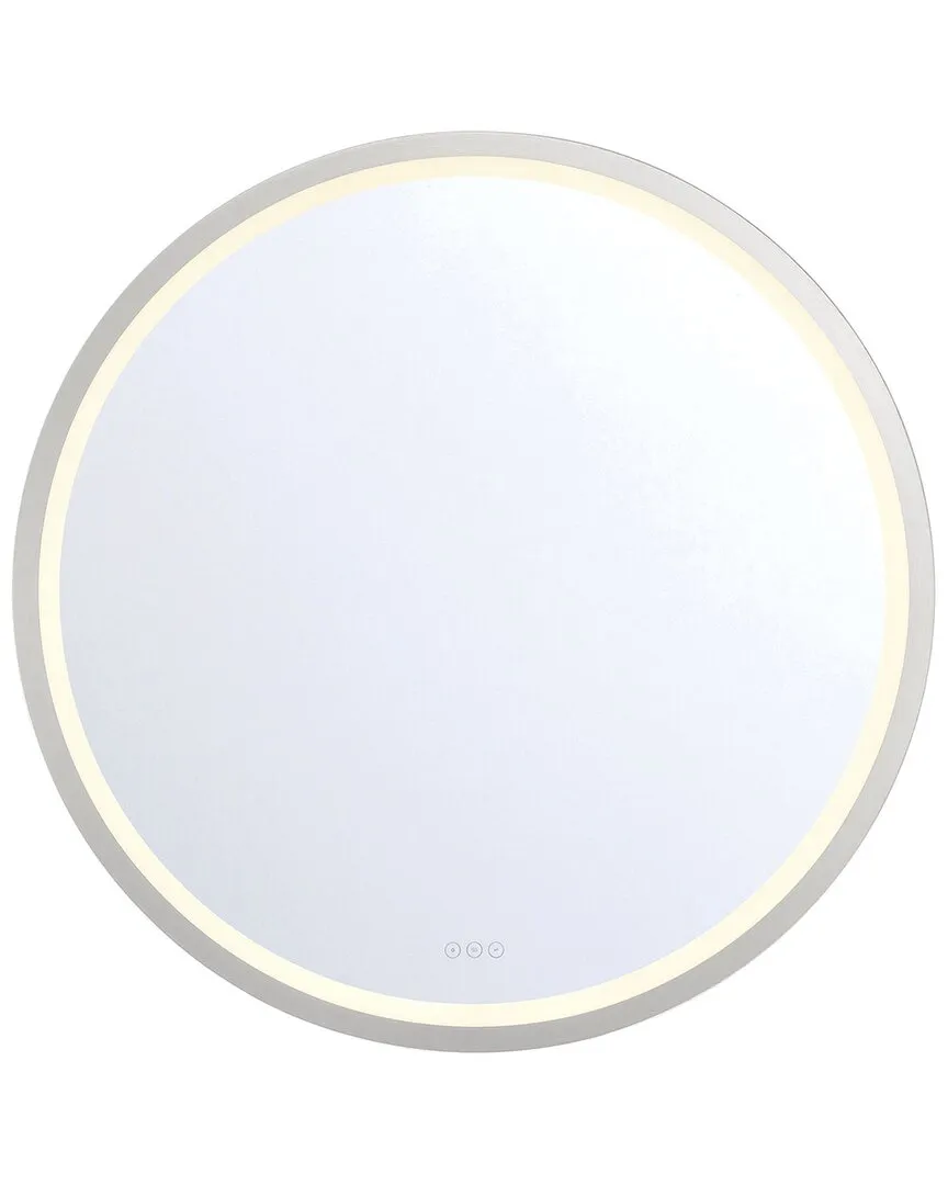 Artell 42in Square Mirror - Brushed Silver
