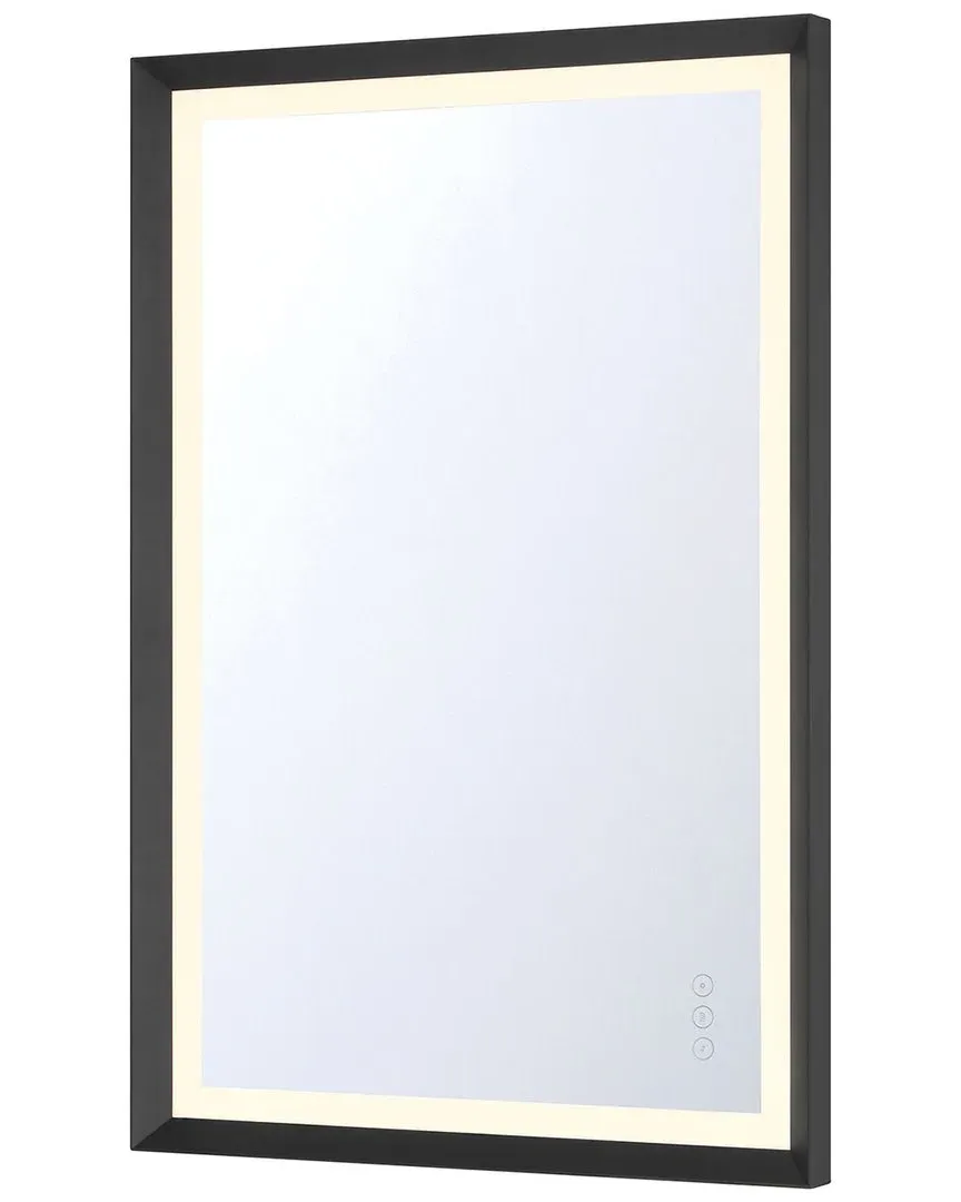 Artell Rectangular LED Mirror - Brushed Black image