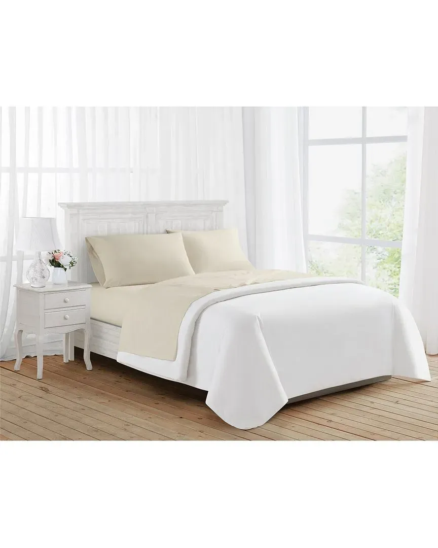 Rachel Ashwell Washed Cotton Sheet Set - Ivory