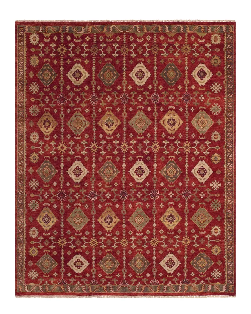 Ashi Handmade 2ft x 3ft Rug - Red, Wool