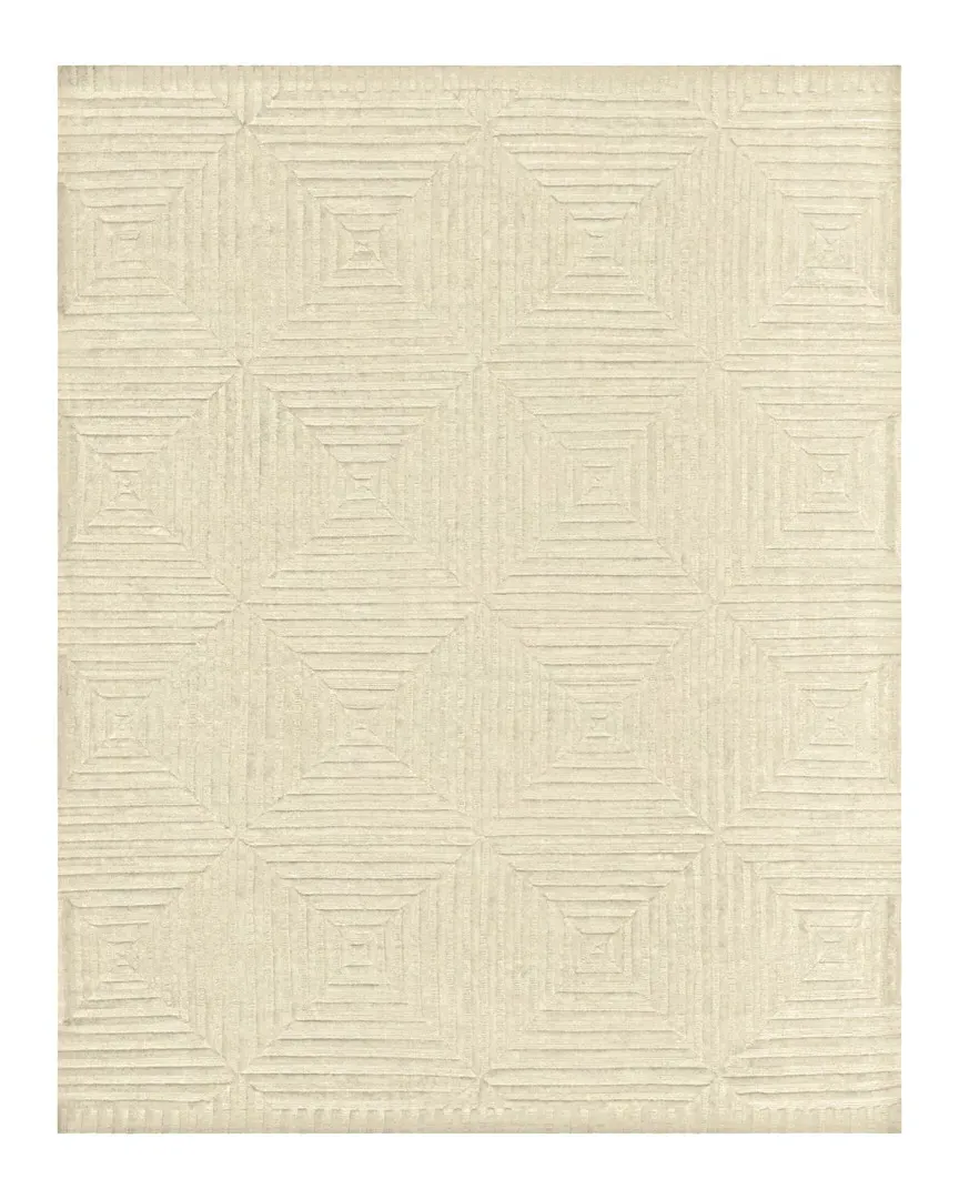 Channels Hand-Knotted Rug - Ivory, Wool image