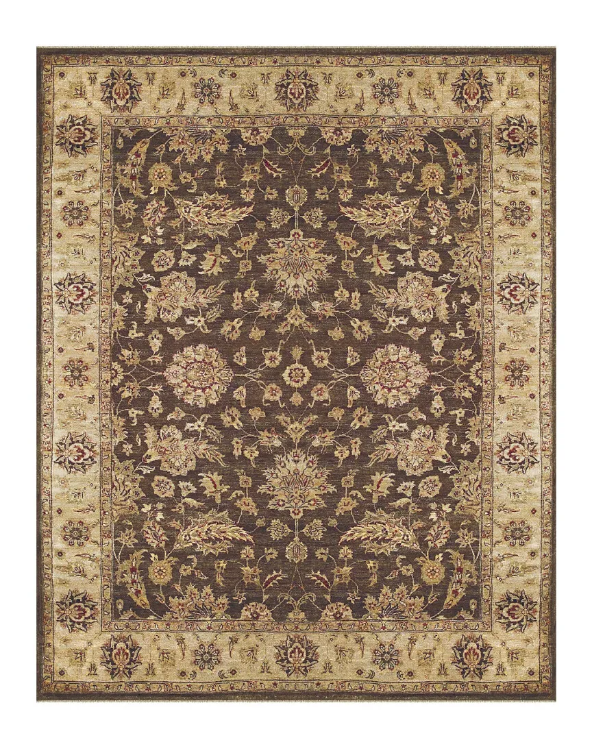 Drake Hand-Knotted Rug - Brown, Wool