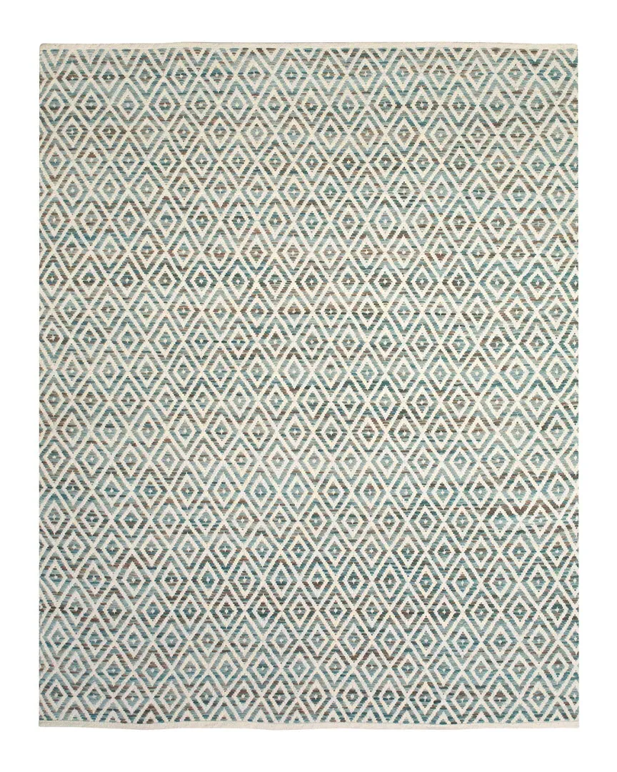 Gobi Hand-Knotted Rug - Aqua, Cotton image