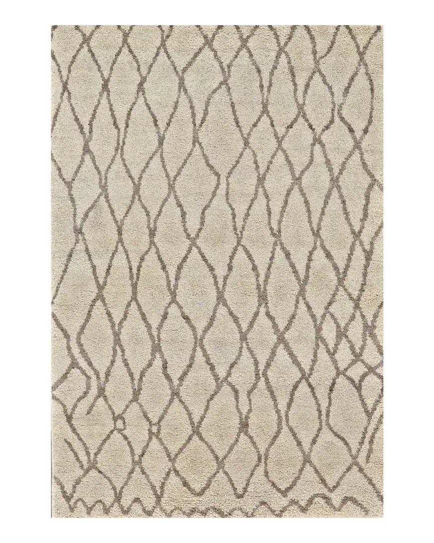 Midelt Hand-Knotted Rug - Natural, Wool