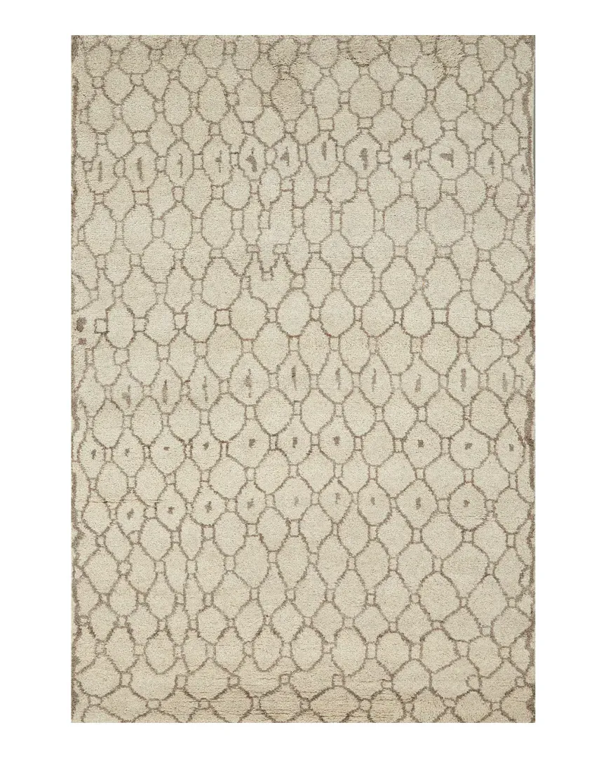 Midelt Hand-Knotted Rug - Natural, Wool