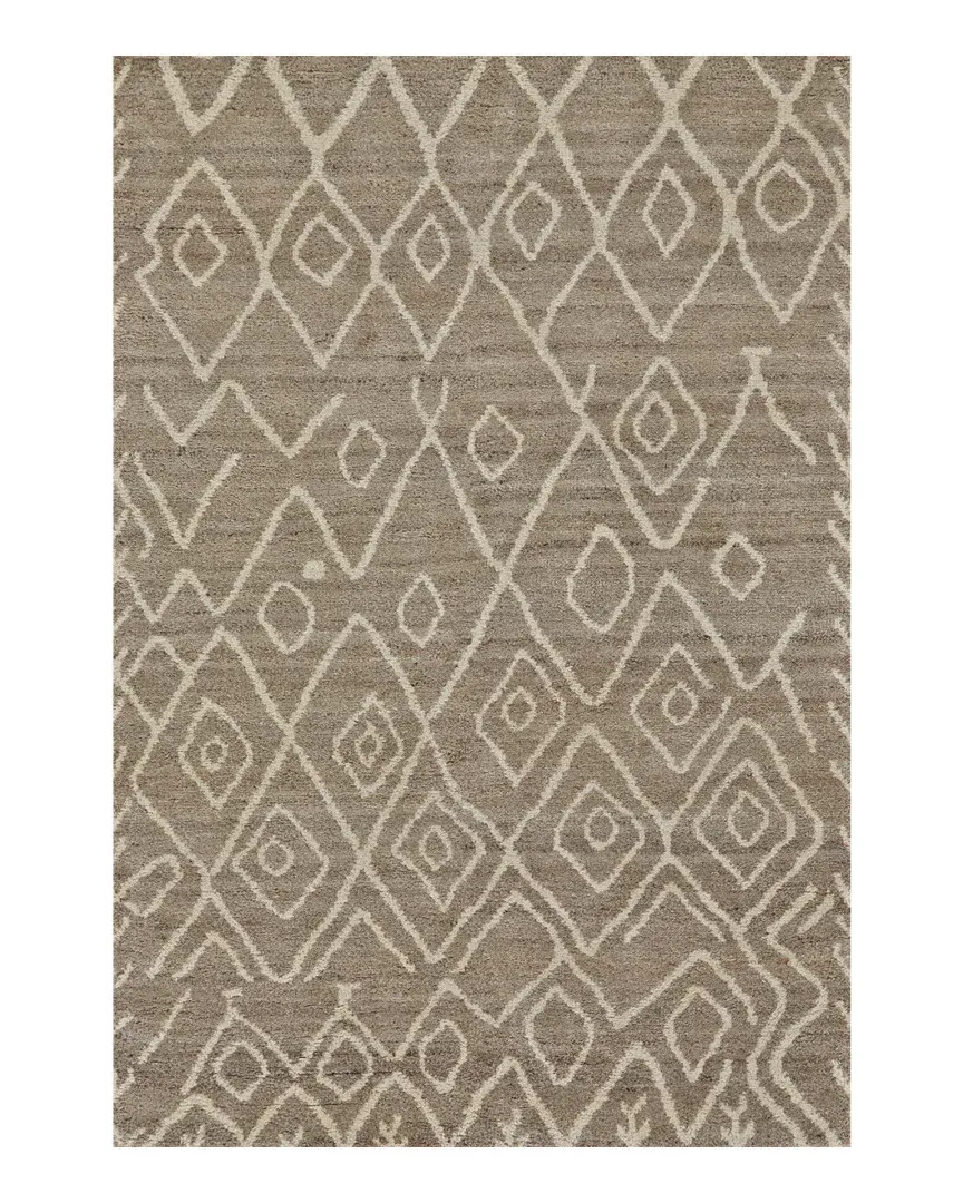 Midelt Hand-Knotted Rug - Natural, Wool