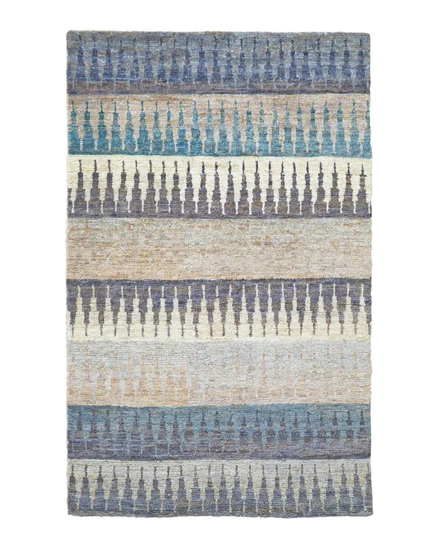 Nadira Hand-Knotted Rug - Indigo, Jute image