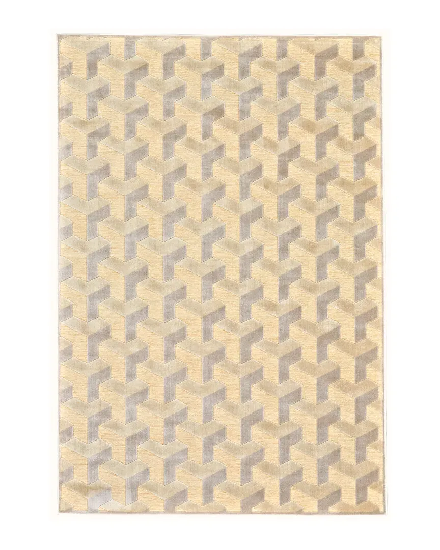 Penelope Rug - Cream and Silver, Viscose