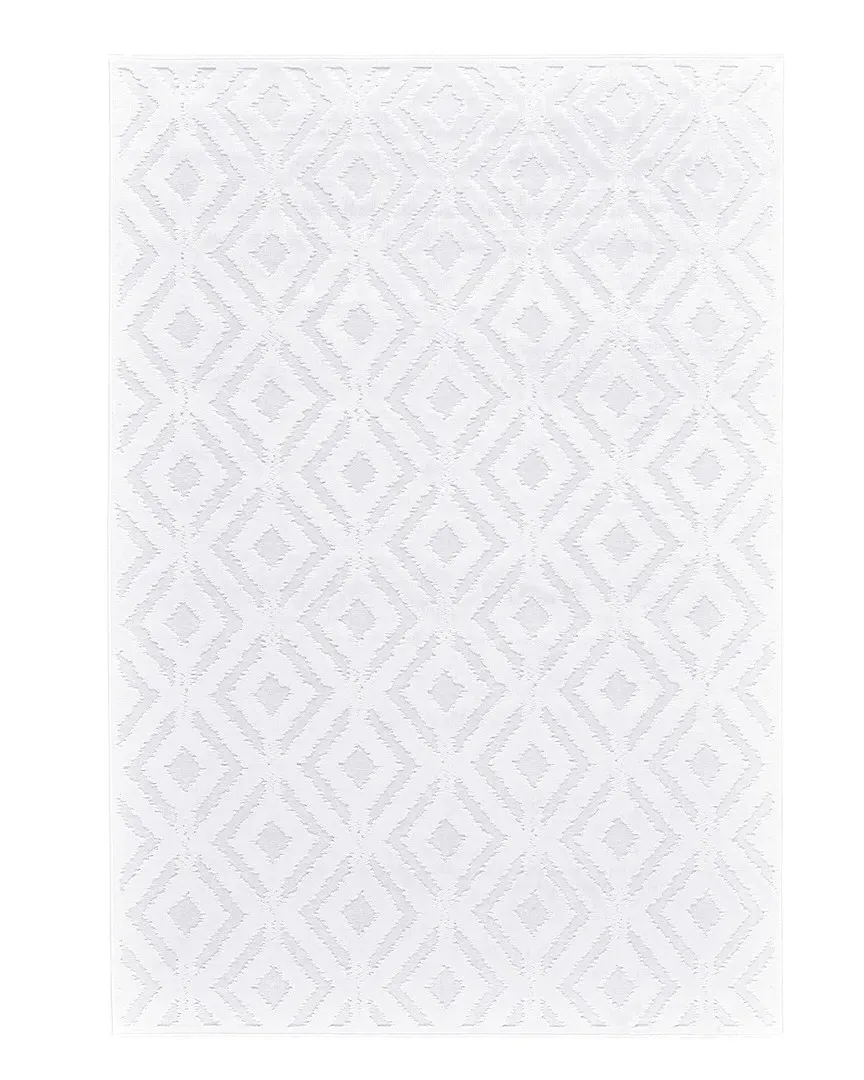 Qazi Rug - White, Viscose