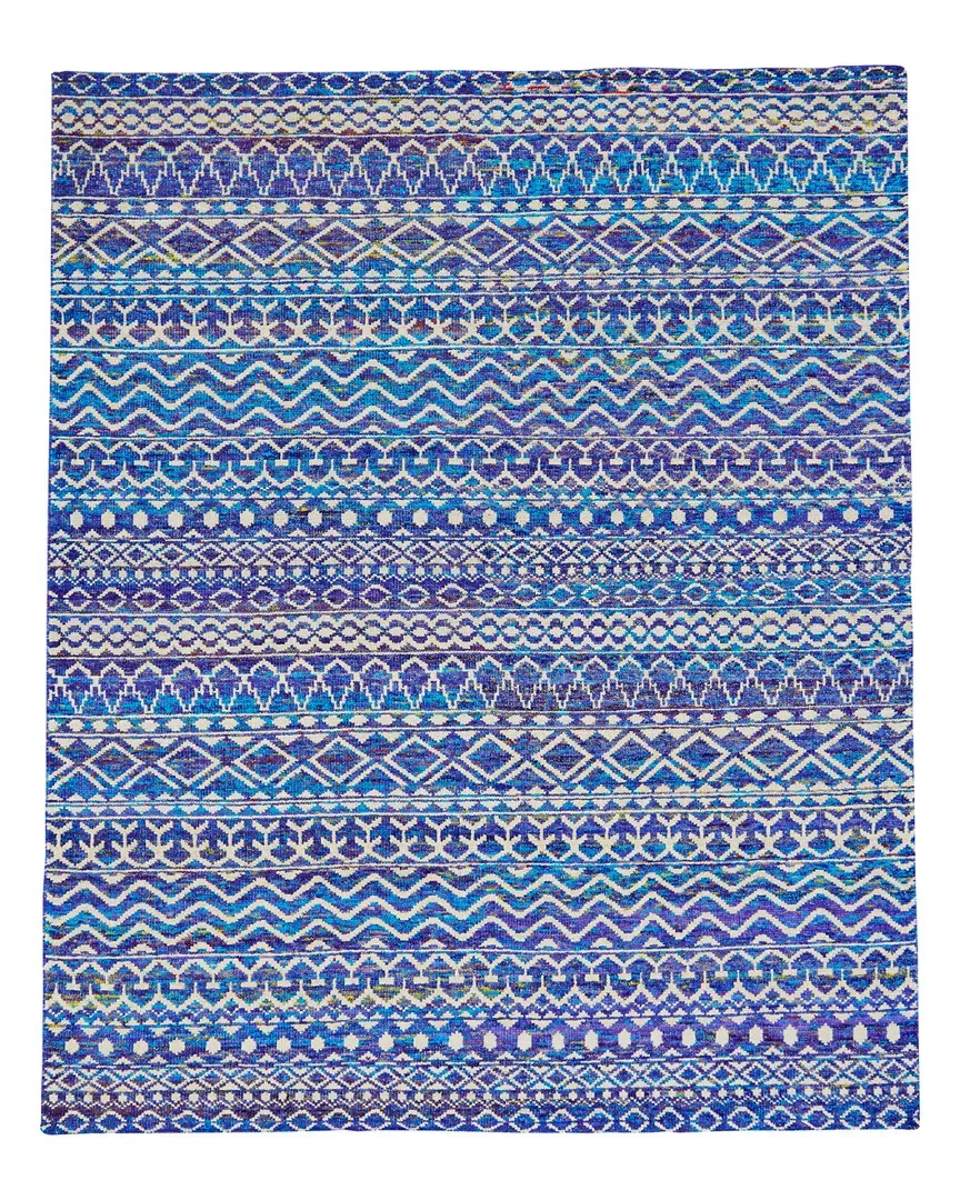 Sancai Hand-Knotted Rug - Hydrangea, Viscose