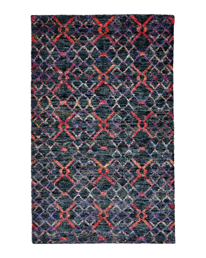 Taran Hand-Knotted Rug - Flame, Viscose