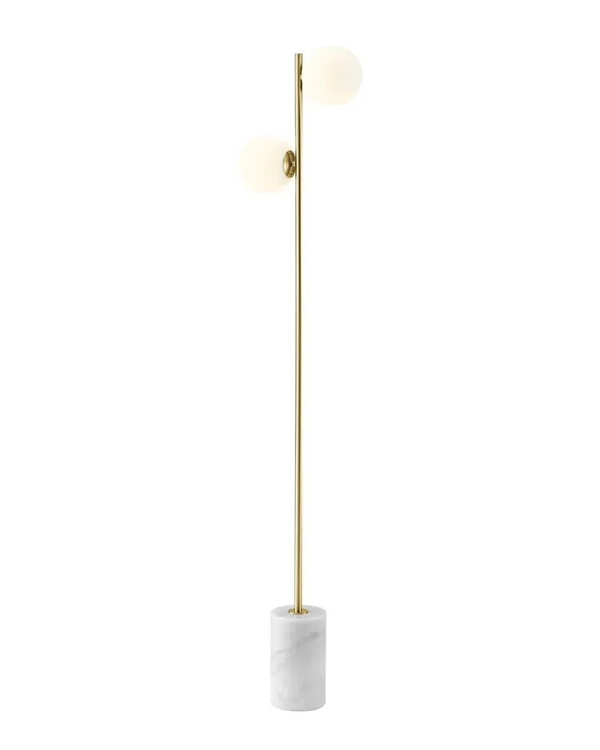 Anechdoche Dimmable 2 LED Lights Floor Lamp - Gold, Metal image
