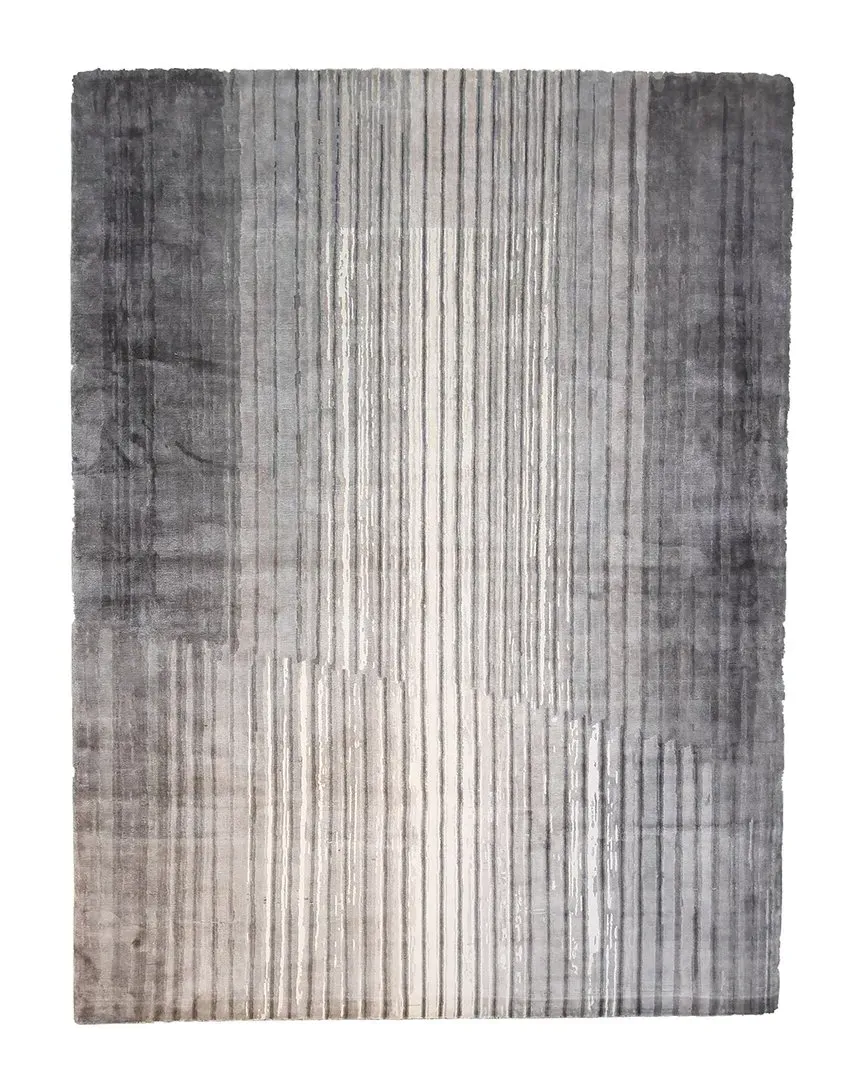 Meanlie Hand-Woven Rug - Grey, Wool image