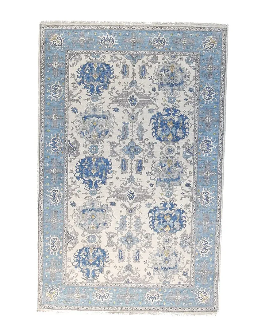 Oushak Wool Rug - Blue