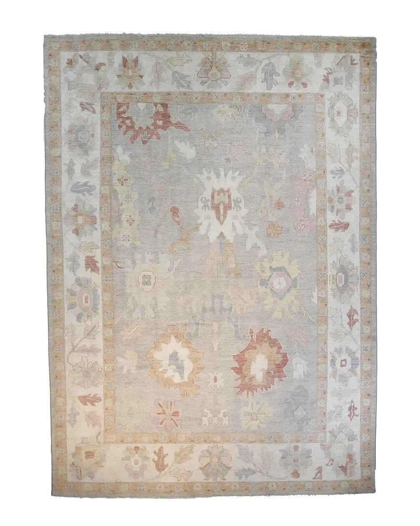 Oushak Wool Rug - Grey