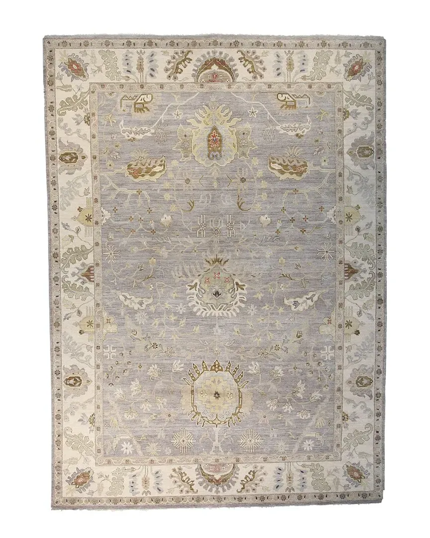 Oushak Wool Rug - Grey