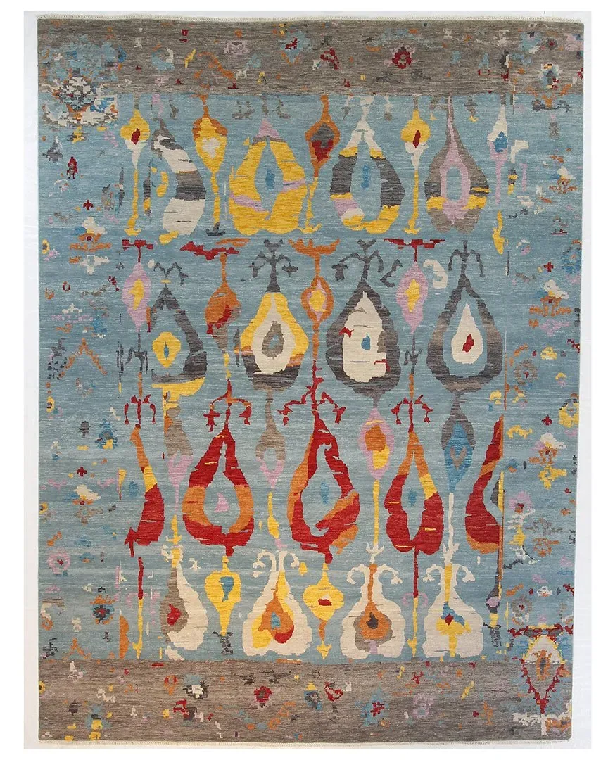 Sari Ikat Rug - Blue, Wool image