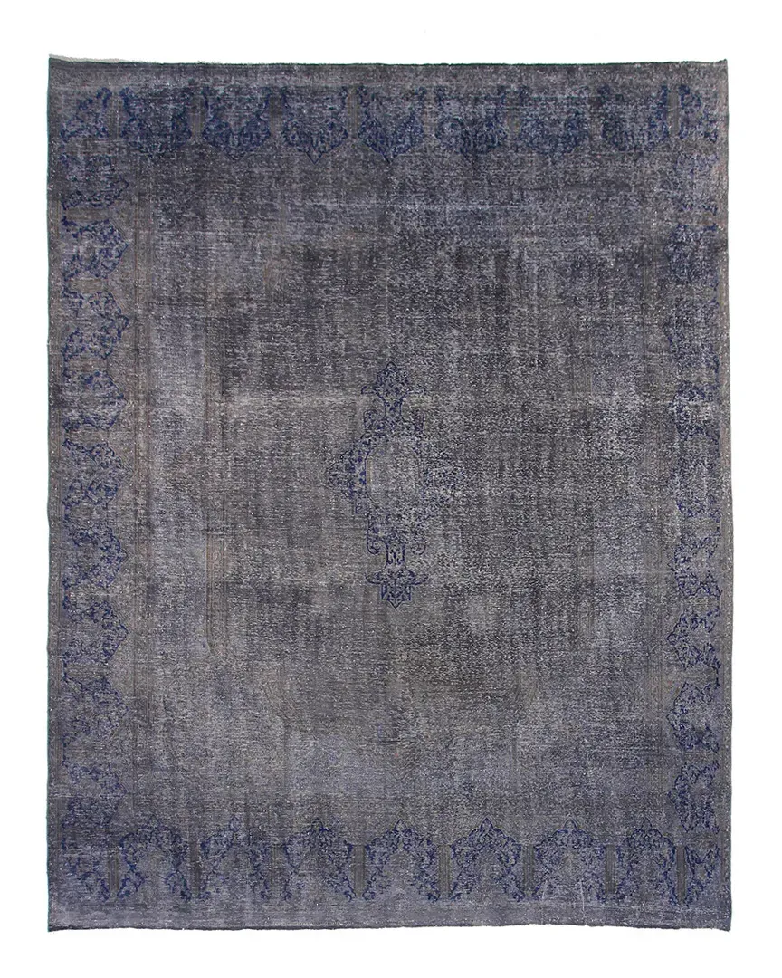 Vintage Hand-Knotted Rug - Grey, Wool