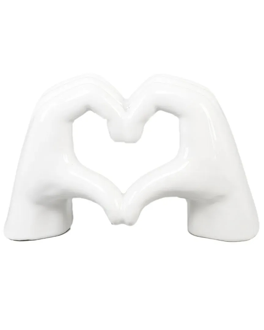 Flora Bunda Ceramic Heart Hand - White image