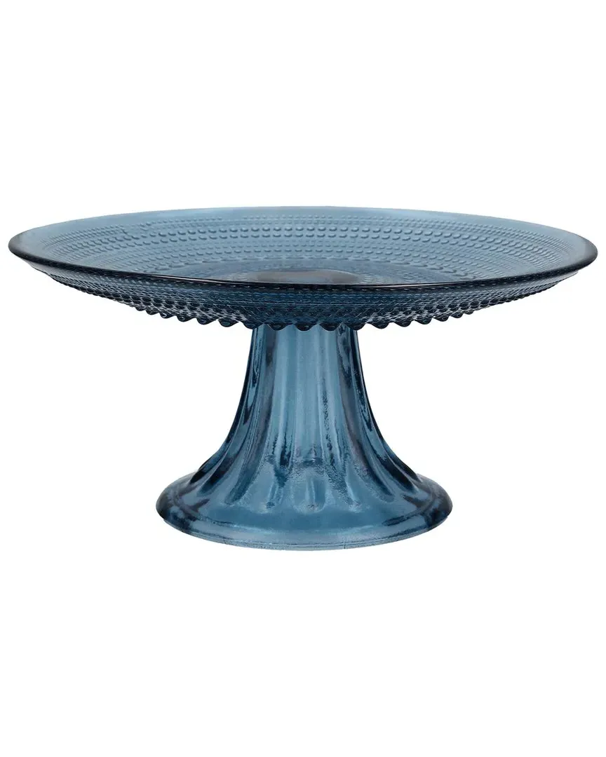 Jupiter Mini Cake Stand - Blue, Glass image