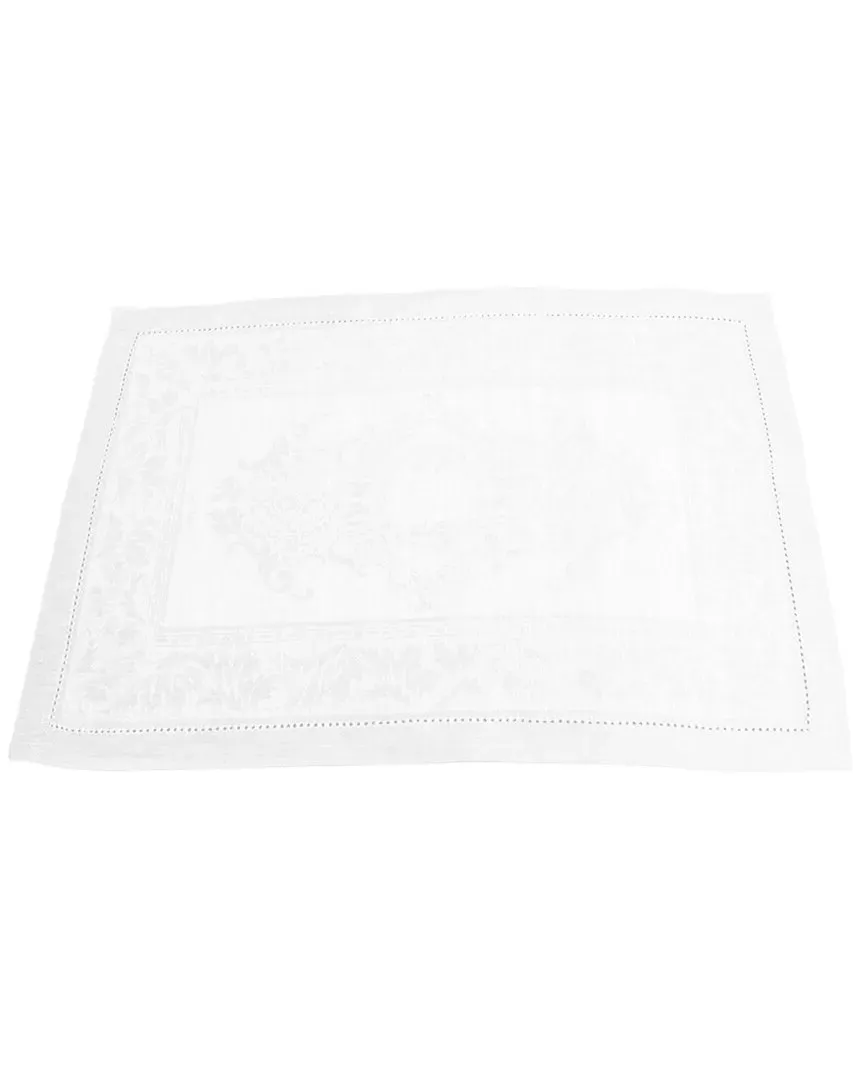 Set of 6 Linen Arboretum Placemats - White