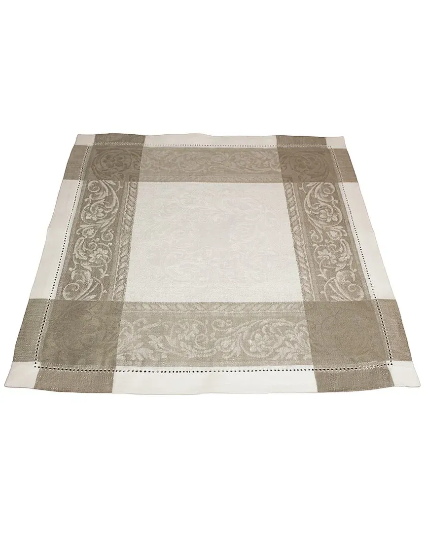Set of 6 Linen Versailles Napkins - White image