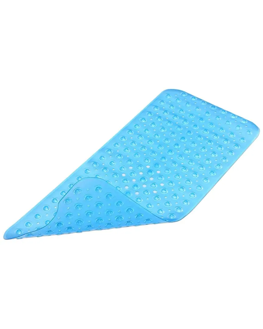 Anti-Bacterial Non-Slip Bathtub Mat - Blue, PVC image