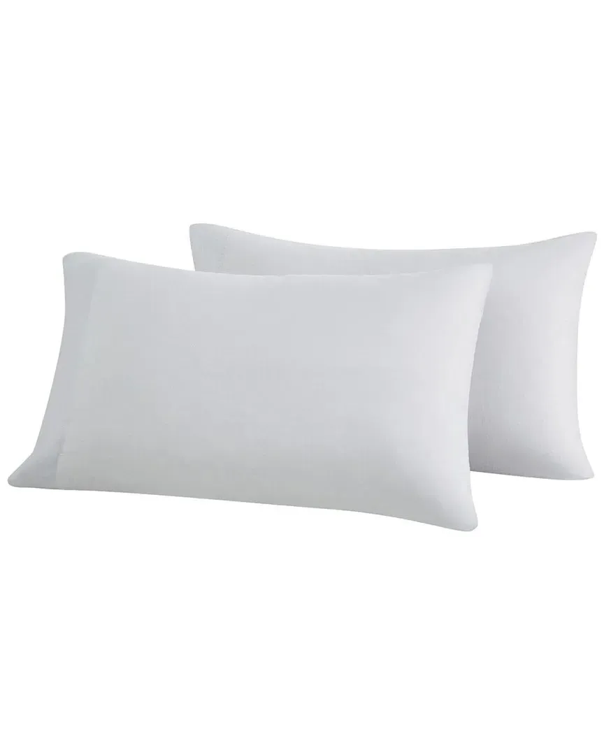 King Size Pillowcase Pair - Grey, Cotton-Linen Blend image